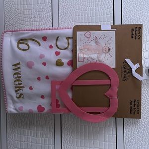 3 piece photo op milestone blanket